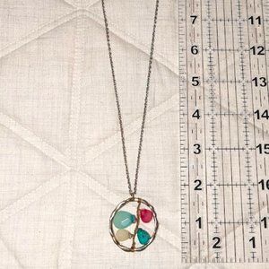 Multi gemstone necklace